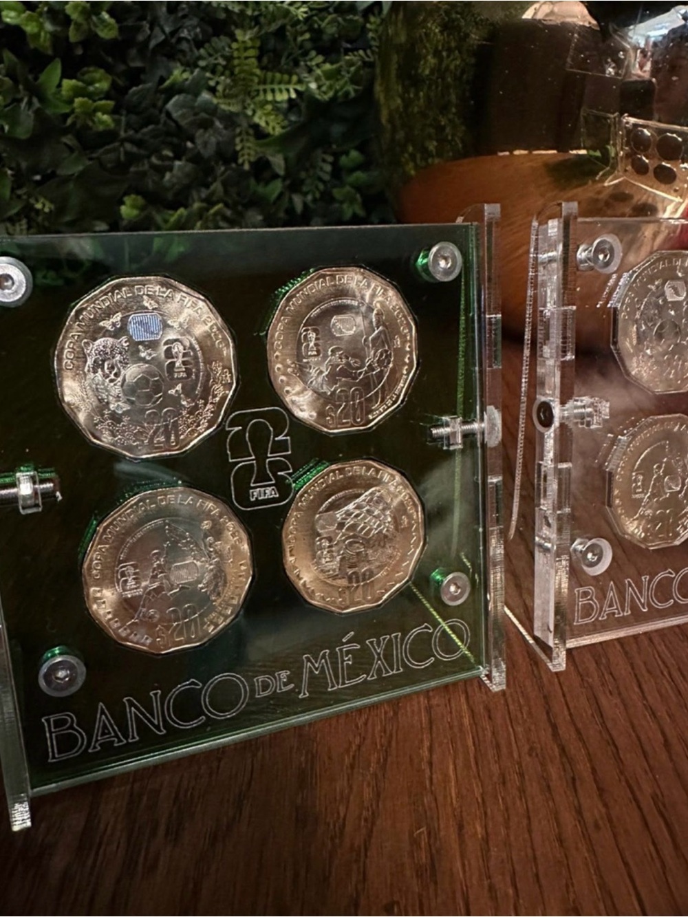 2026 World Cup collectible Mexican currency display coins set